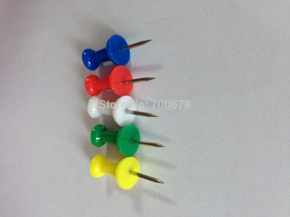 200 st/lot färgglad trycknål av mjukt kartongpapper