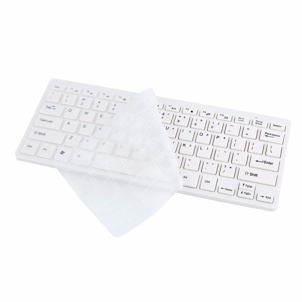 Kemile 2.4 ghz mini draadloos toetsenbord en optische muis combo zwart/wit voor samsung smart tv desktop pc laptop toetsenbord muis