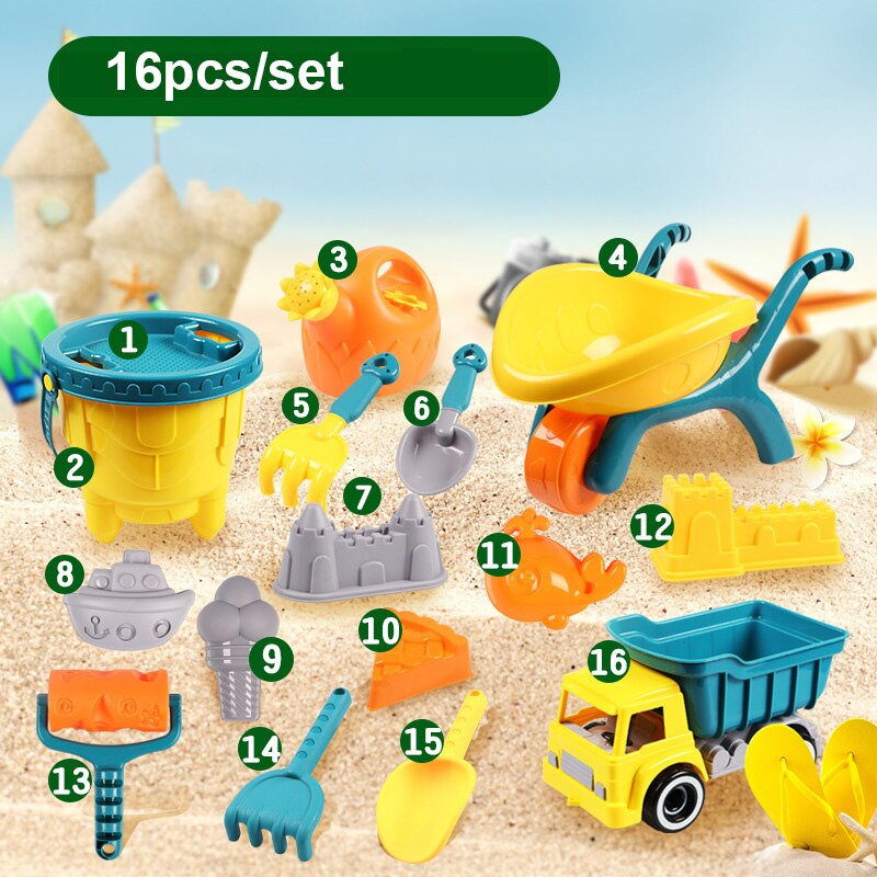 Giocattoli da spiaggia estivi giochi da bagno per bambini carrello di sabbia Set di strumenti per secchiello Beach Party Sport giocattolo all&#39;aperto gioco educativo per acqua ragazzo regalo per bambini