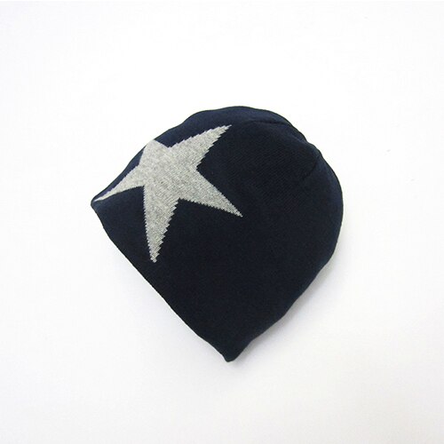 Gorro de algodón para niño, gorro para bebé, accesorios para bebé, HT059: navy blue / S