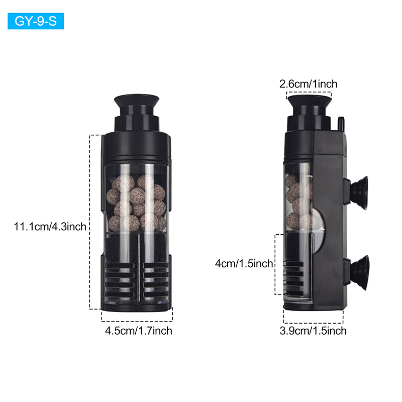 Accessoires voor aquariumfilters Accessoires voor beluchtingsfilters Aquariumfilter Aquariumfilter Waterzuivering Circulatiefilter: WHITE