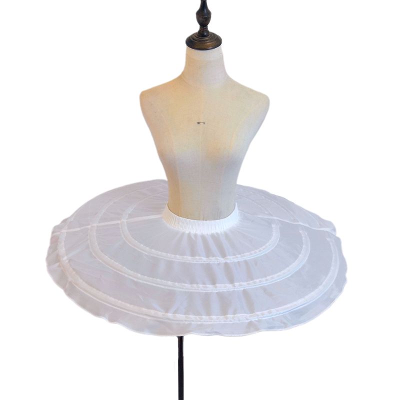 Braut Petticoat Krinoline Unterrock Hochzeit Kleid Band Lolita Petticoat Lange Phantasie Rutscht Weiß Petticoat Rockabilly tüll: 16