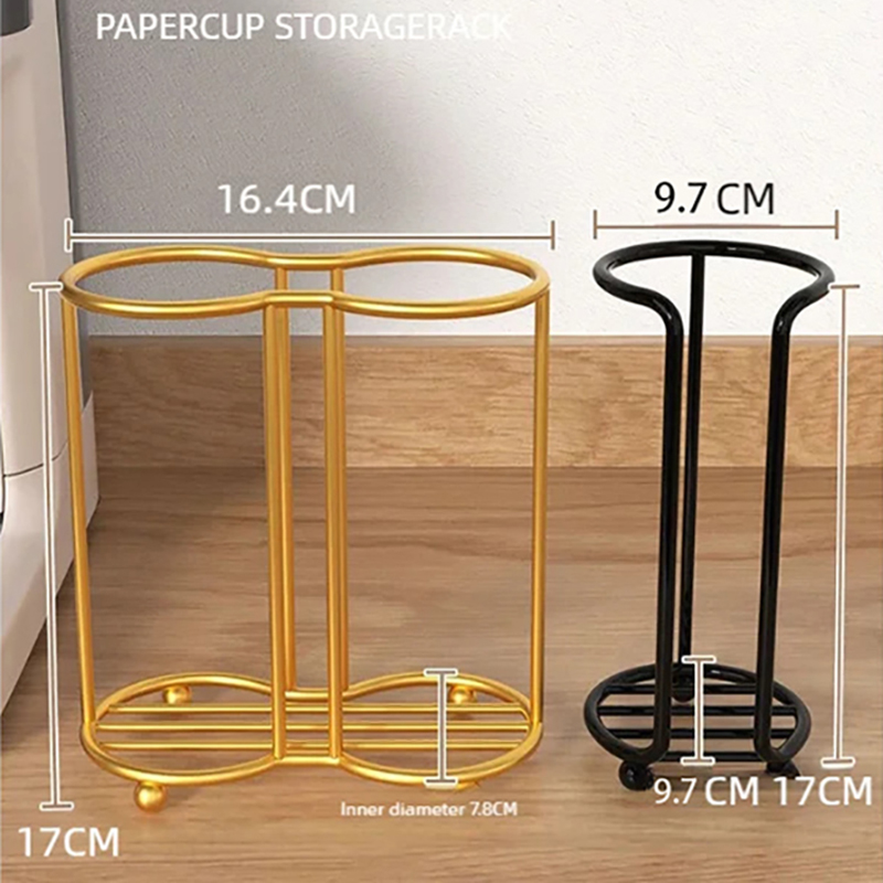 Cup Storage Holder Luxury Disposable Cup Support Frame Household Kitchen Paper Cup Holder Tea Cups Dispenser Kitchen Gadget