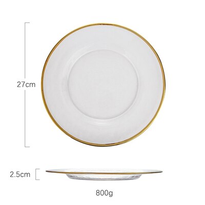 Phnom Penh-vajilla nórdica de cerámica de vidrio, plato occidental para comida, plato para carne, plato japonés: 7