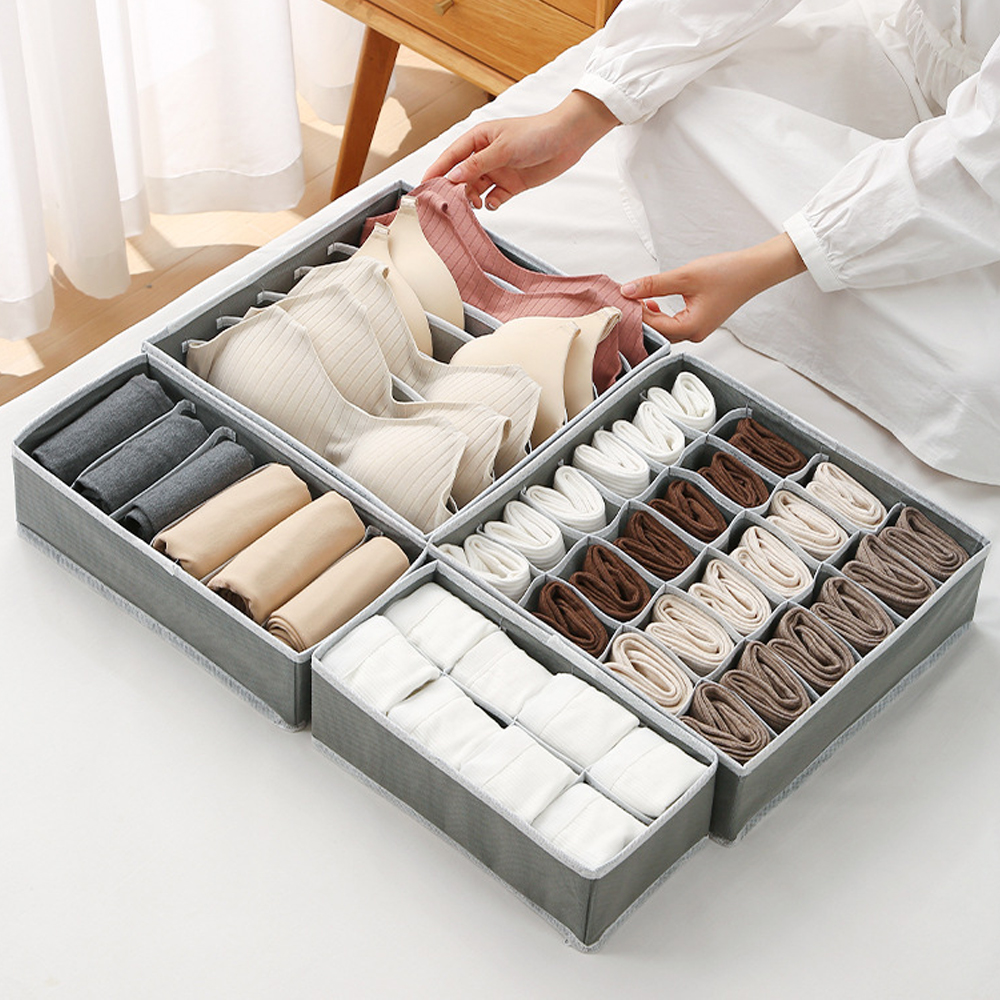 Sokken Organizer Ondergoed Bh Opbergdoos Kast Lade Organizer Voor Kleding Stropdassen Garderobe Organizer Kast Separator