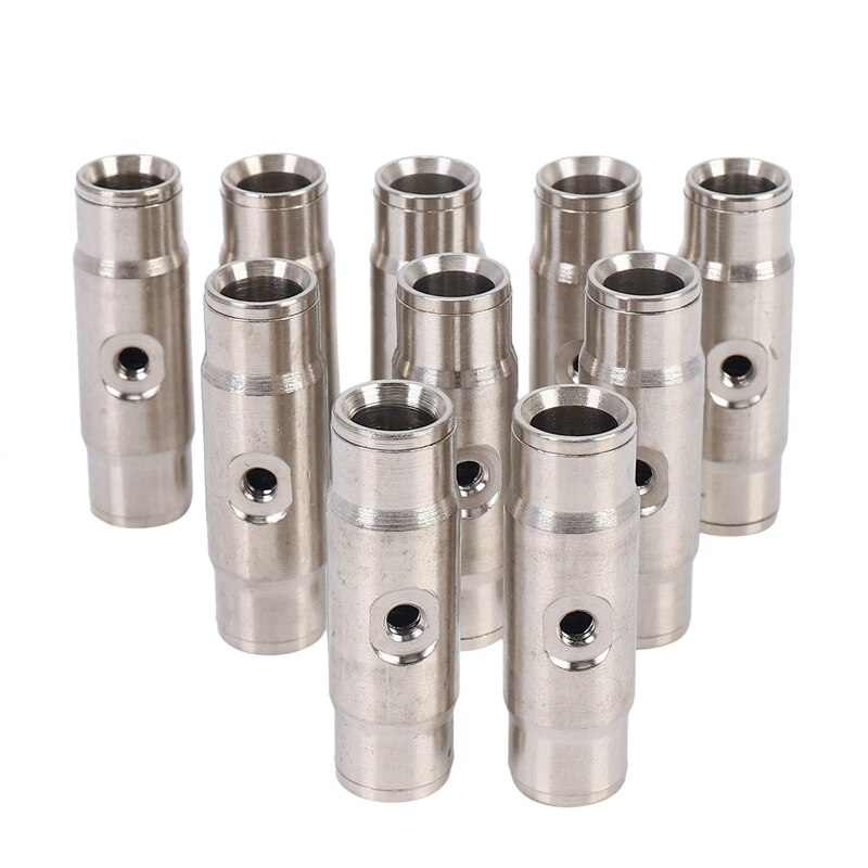 20Pcs 3/8 Inch Slip Lok Misting Nozzle Coupling Tees 10/24 UNC 1000 PSI Quick Connect