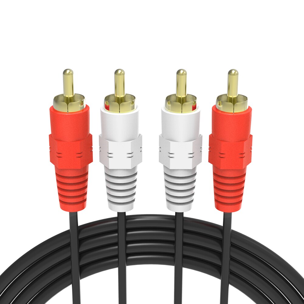 Hifi stereo par rca kabel høy ytelse premie hei-fi lyd 2 rca  til 2 rca sammenkoblingskabel dobbel rca hann til hann ledning