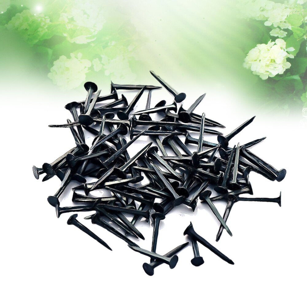 Clous pour chaussures, bottes, cuir, semelles, réparations de remplacement (19mm), 500 g/paquet: Black 1