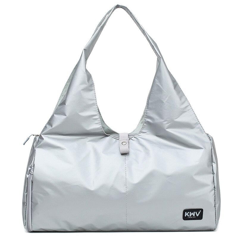 Bolso De Viaje rosa para mujer, Bolsa De Viaje para gimnasio, Fitness, fin De semana, Yoga, grande, De Viaje, equipaje De mano: Silver