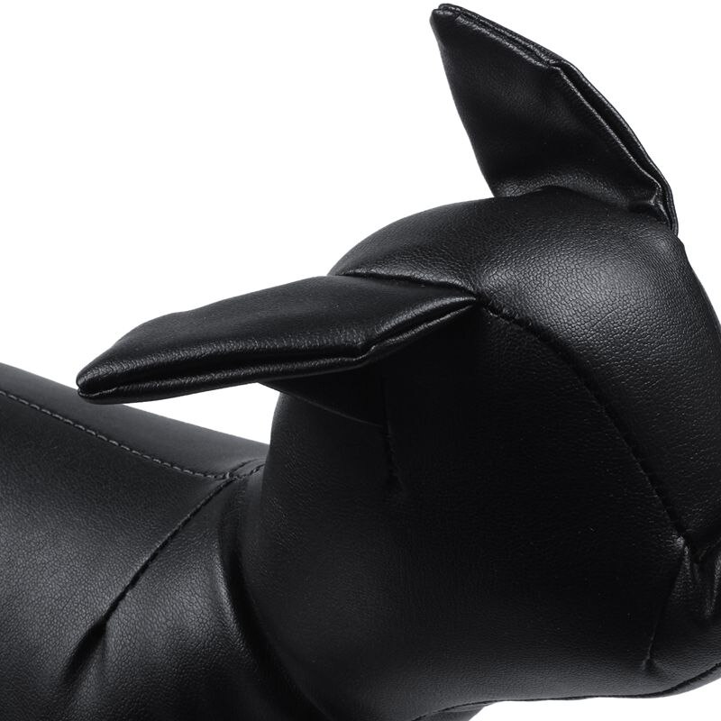 -Leder Hond Mannequins Staande Positie Hond Modellen Speelgoed Huisdier Dier Winkel Etalagepop