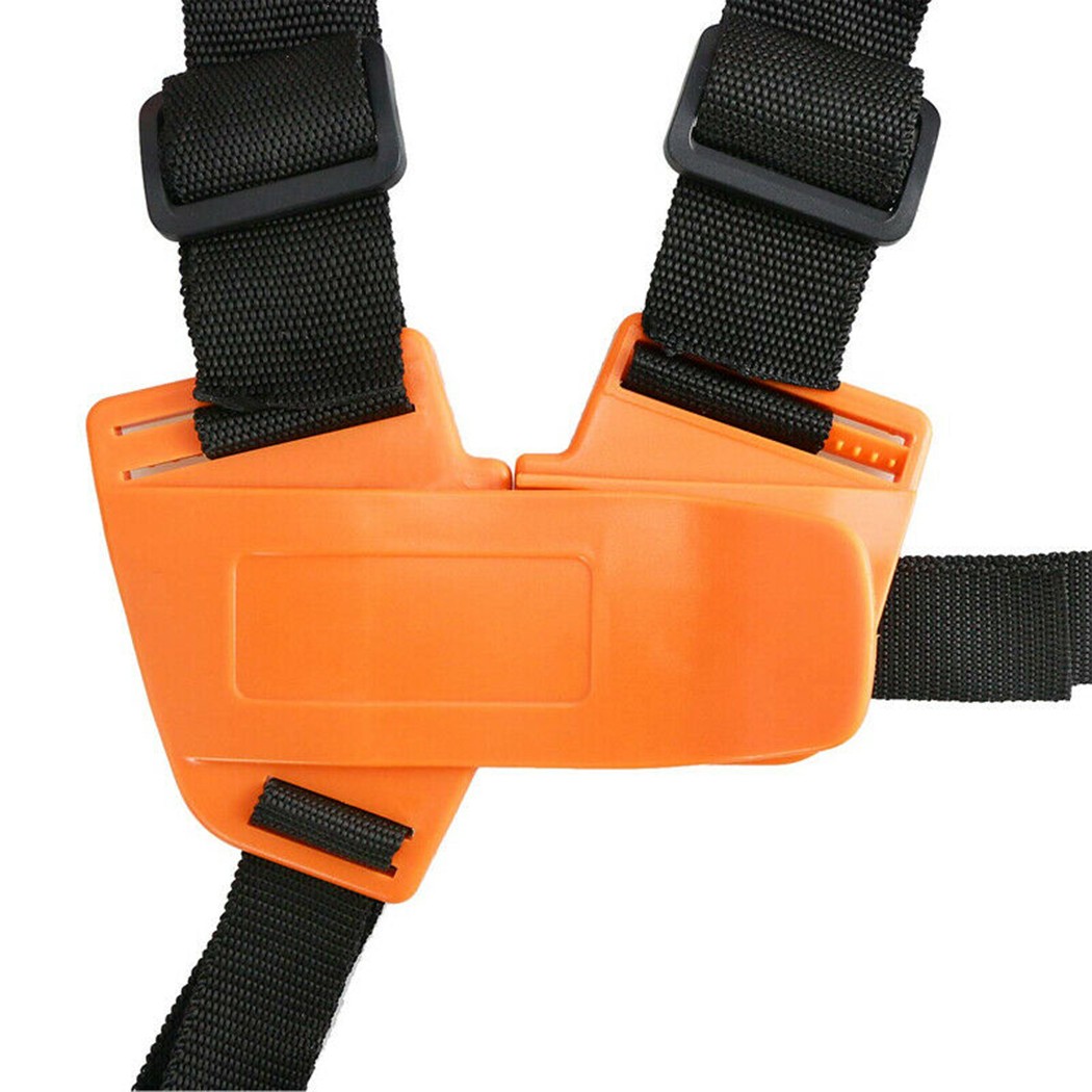 Adjustable Padded Shoulder Harness Strap Garden Brush Cutter Trimmer Strimmer Orange Nylon Strap For STIHL For Husqvarna