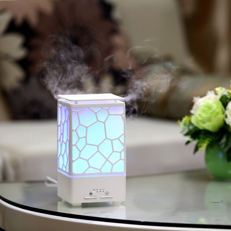 200ml vandterning aroma diffuser æterisk olie diffusor led lys ultralyd luftfugter timing tåge maker hjem luftrenser