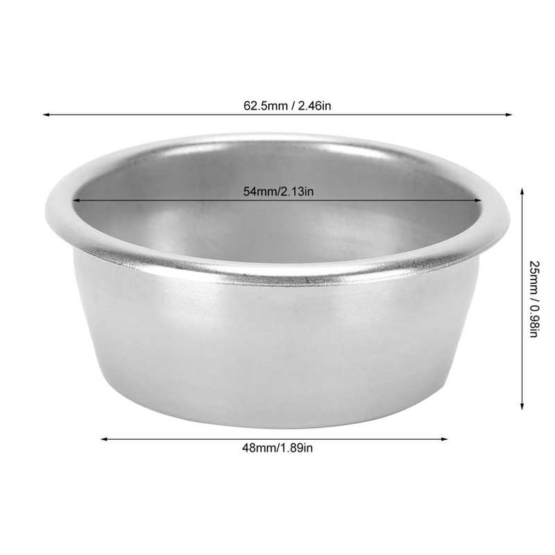 54MM filtre à café Non pressurisé filtre panier remplacement adapté pour Breville 870 Machine à café Nespresso Magots ensemble