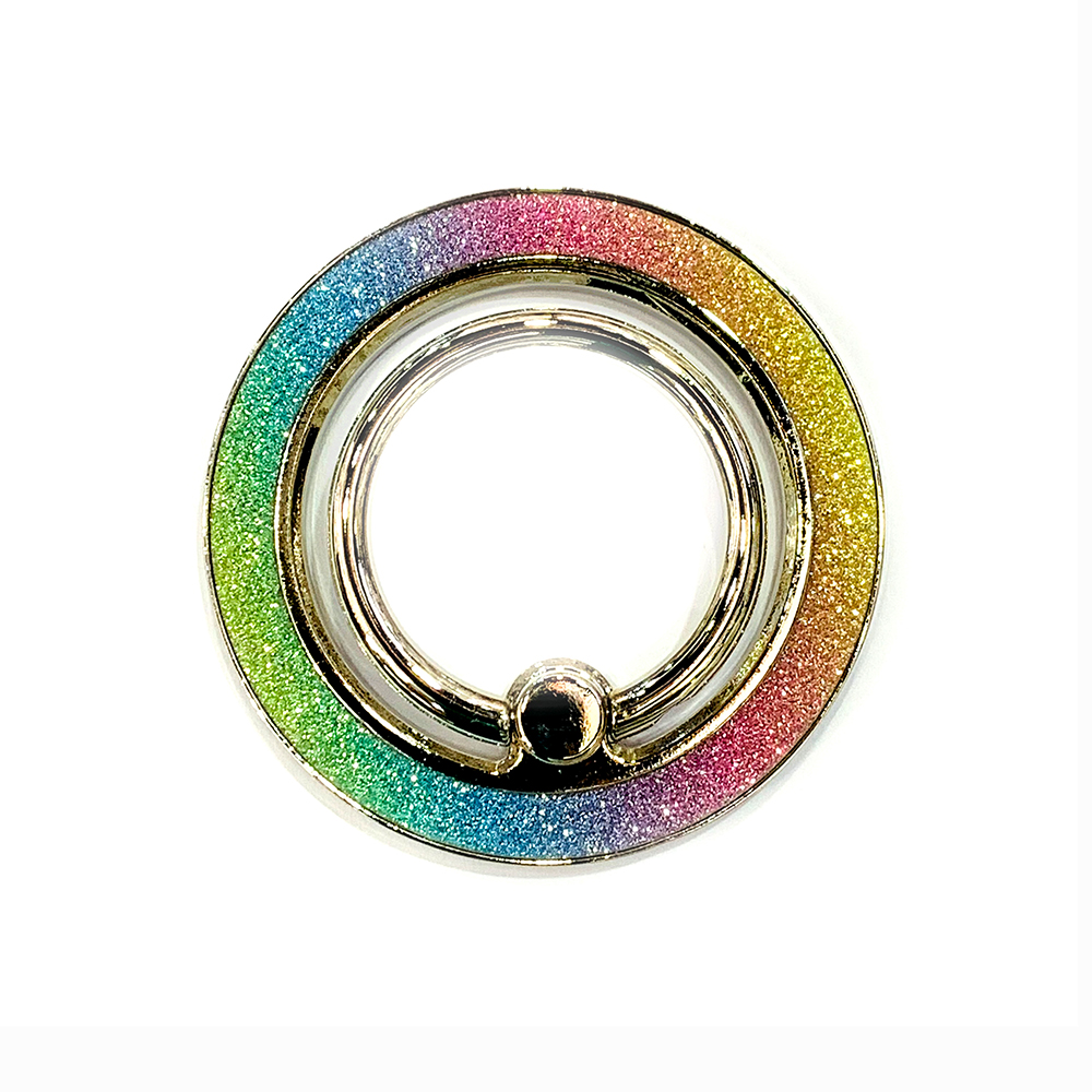Magnesafe metalowy brokat w proszku silny magnetyczny uchwyt pierścieniowy ssący do uchwytu na telefon komórkowy z metalowym ładowaniem obrotowym 360 ° uniwersalny: MULTICOLOR