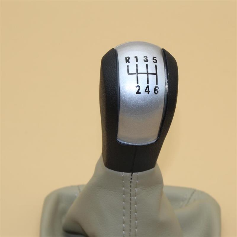 5 / 6 velocidad perilla de caja de cambios de cuero de arranque para Skoda Octavia 2 A5 A6 2004, 2005, 2006, 2007, , , , , ,: 6 Speed