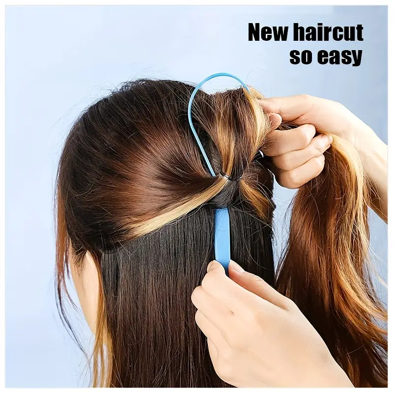 1 Juego de cola de caballo trenzada de pelo de cola de caballo, herramientas de estilismo para el cabello, herramienta de estilismo para tipos de cabello Normal