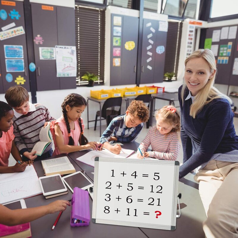 Kleine Desktop Droge Wissen Boord Draagbare Kleine Netic Dubbelzijdig Whiteboard Schildersezel Voor Kinderen Te Doen Lijst White Board Voor thuis Off