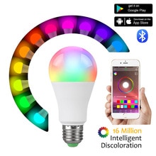 B22 Draadloze Bluetooth 4.0 Smart Lamp Home Verlichting Lamp 15W E27 Magic RGBW/WW LED Kleur Veranderen Licht lamp Dimbare IOS/Android