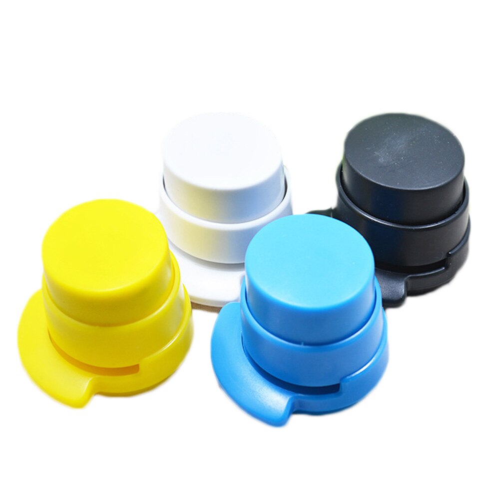 Office Staple Stapleless Stapler Paper Binding Binder Paperclip Random Color