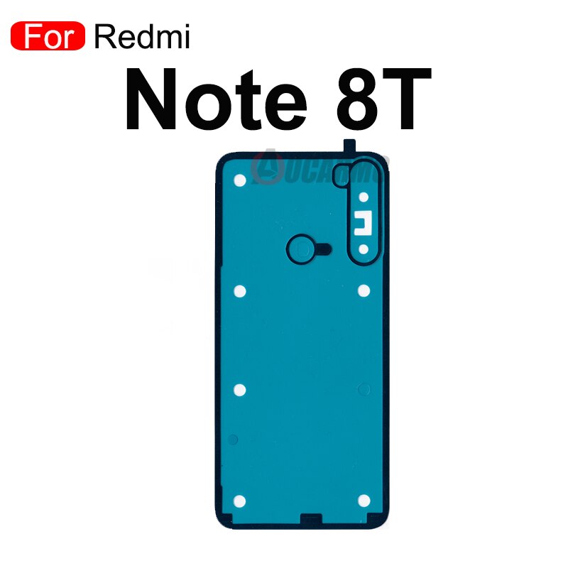 Aocarmo Terug Lijm Voor Xiaomi Redmi Note 7 8 9 Pro 9S 9S 8T Terug Glas Cover sticker Lijm: For Redmi Note 8T