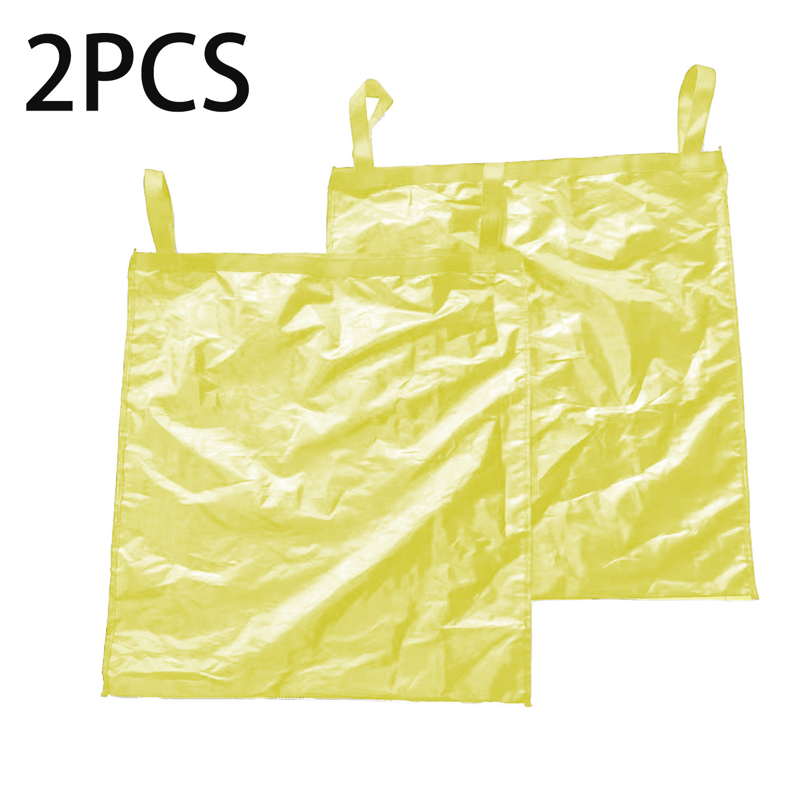 2 Recycling Bin Tote Bags, 100l, Dirty Clothes Basket Laundry Bag, Can Be Used With Bamboo Recycling Bin, Laundry Basket, Nylon:  Light Yellow