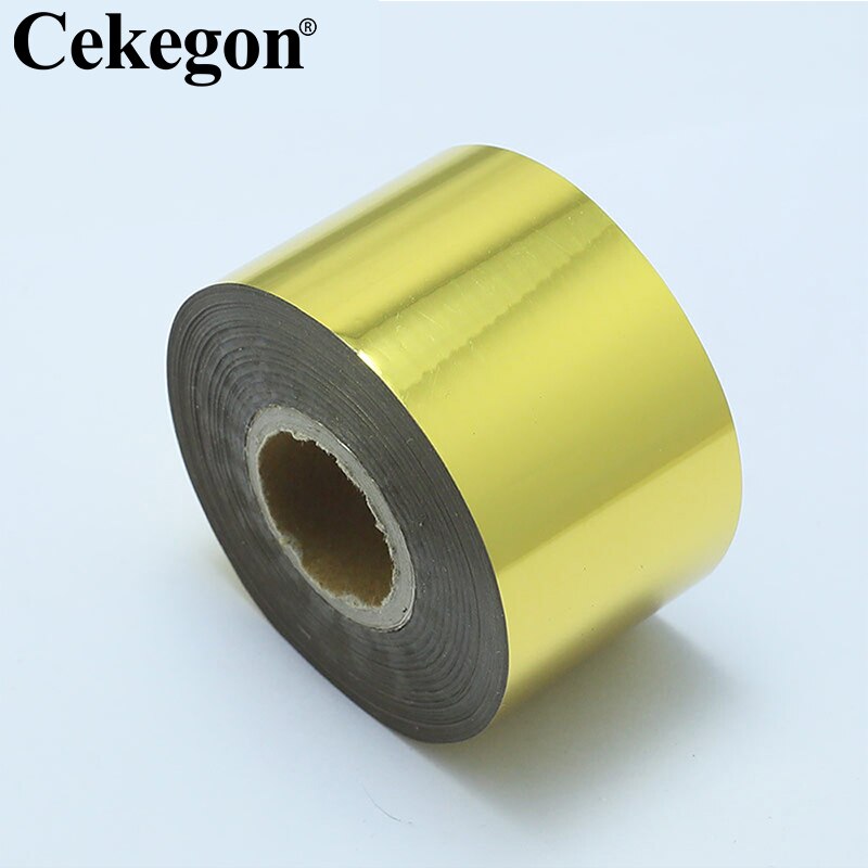 8 cm Breite Heiße Stanzen Folie Papier für Leder PVC Papier Gold Silber Heißer Folie Stanzen Papier Handwerk Papier: 05 Gold
