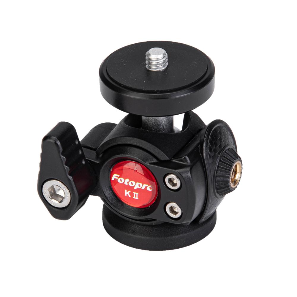 Fotopro Mini portátil impermeable pulpo flexibles Smartphone trípode de cámara fría de montaje con cabeza de bola con 1/4 tornillo: K2 Ball Head