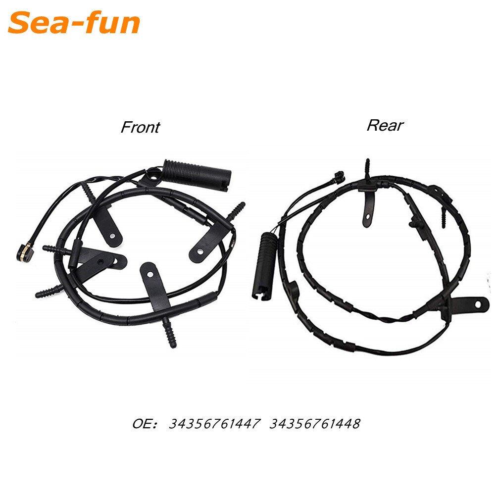 Front + Rear Brake Pad Wear Sensor for Mini Cooper R50 R52 R53 Brake Induction Wire Replacement 34356761447 34356761448