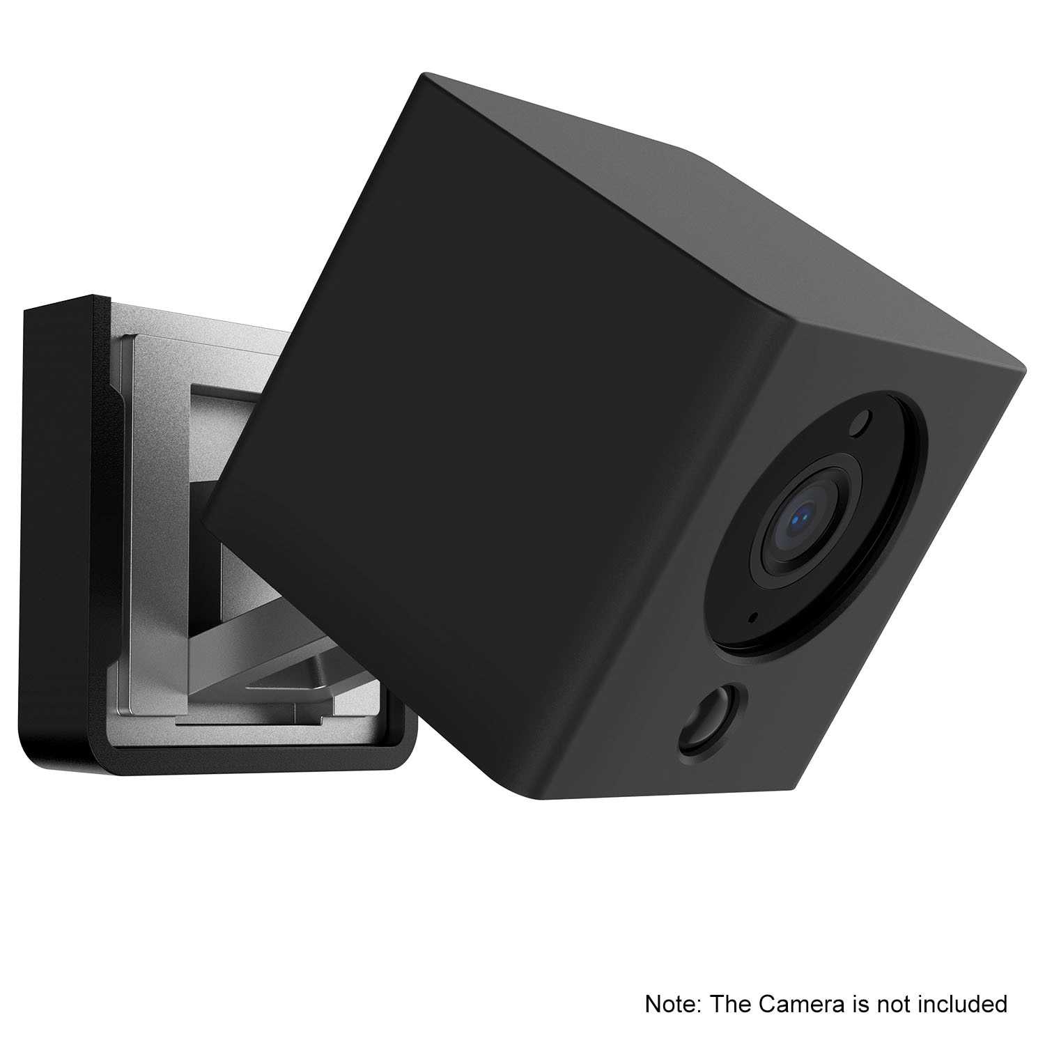 Support mural pour Wyze Cam iSmartAlarm iSC5D, avec couvercle en Silicone étui de protection, 1 pièce