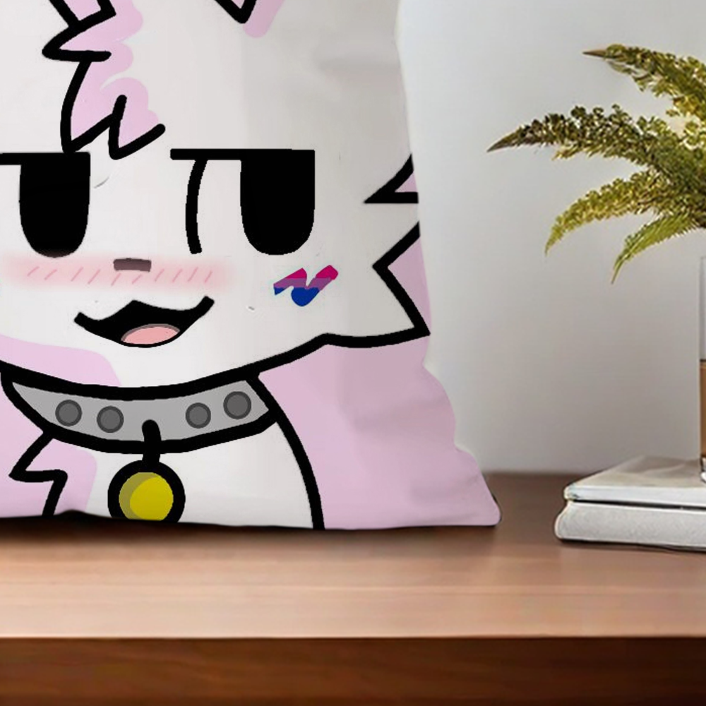 Cute Boykisser Cat Silly cushion cover For Pillow Case Sofa Bedroom Living Room Office Bedside Table Backrest Printing Square