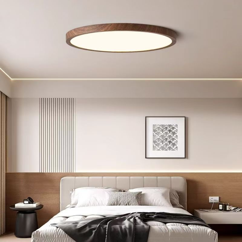 Simple bedroom room ceiling lamp full spectrum eye protection thin round aisle balcony ceiling lamp ak411