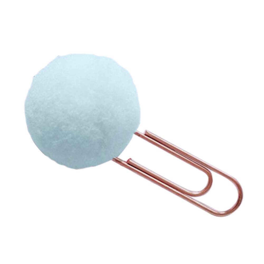 10 stk hårbold papirclips ringbind klemme memo holder bogmærker kontorpapir: Blå