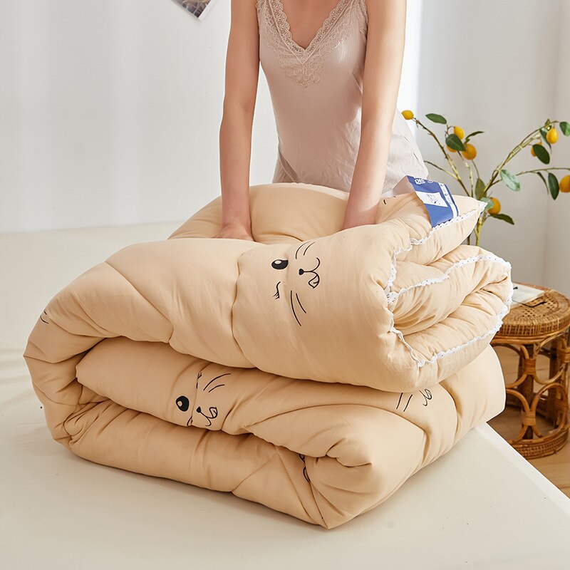Strepen Plaid Enkele Quilt Winter Warm Grote Dikke Dekbed Dekbed Volwassenen En Kinderen Sprei Cover 150X100Cm Beddengoed: H