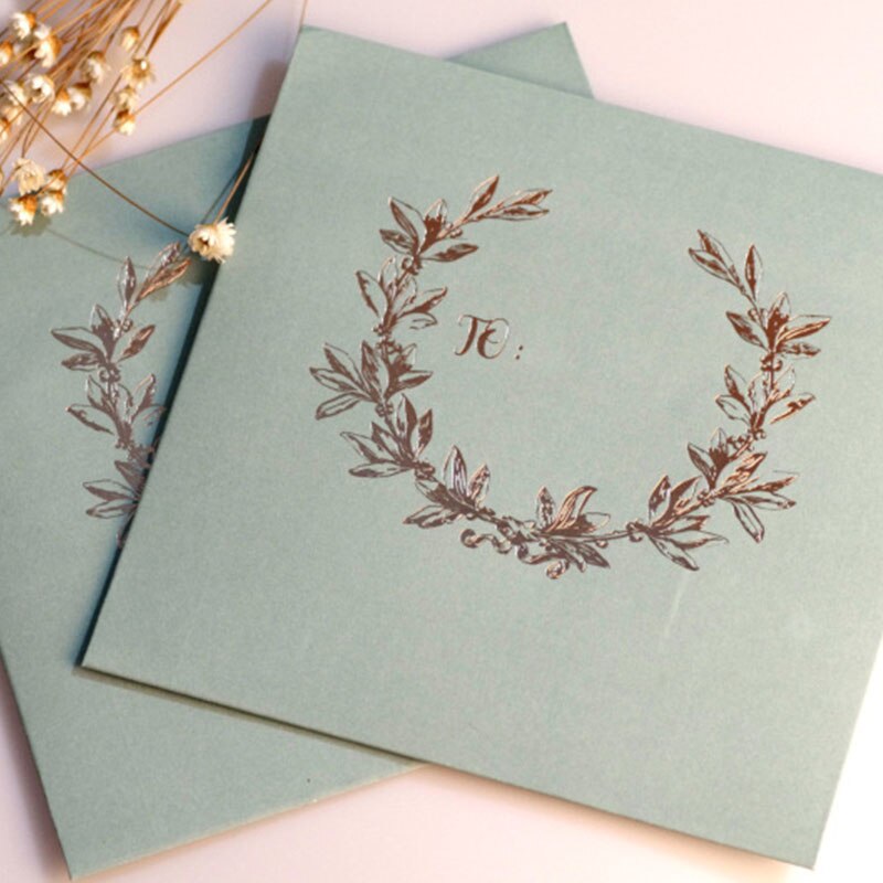 Envelopes High-end Western Style Stamping Retro Kraft Paper Envelope Business Invitation Wedding Invitation Postcard Mailer