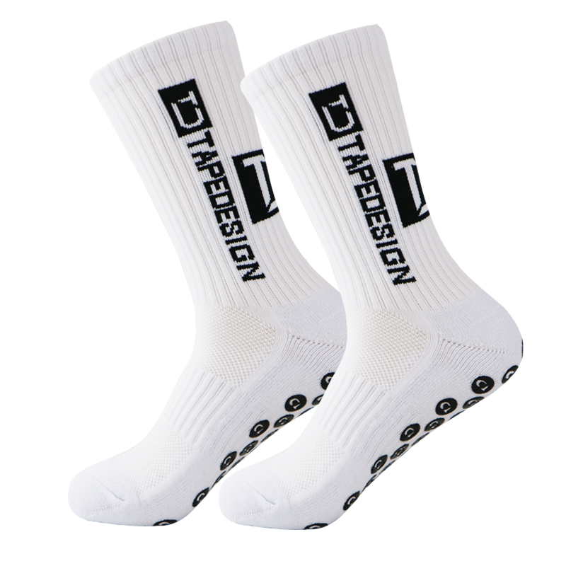 Nuevos calcetines deportivos de fútbol antideslizantes, calcetines de fútbol transpirables y gruesos para hombres y mujeres, calcetines para correr al aire libre y ciclismo