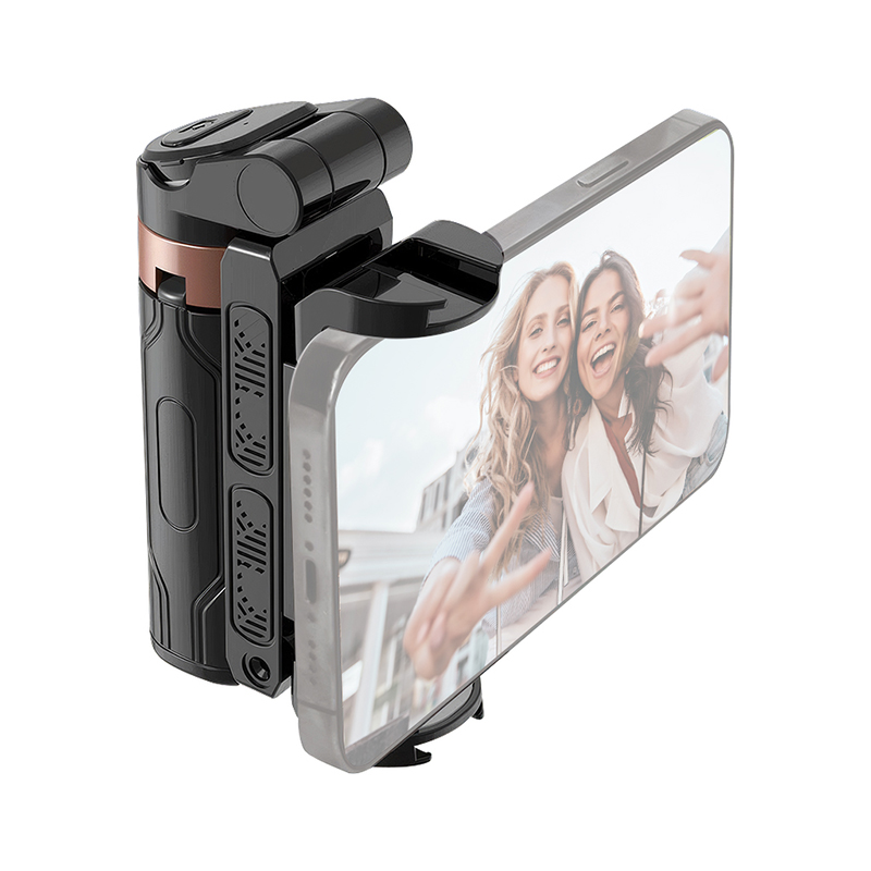 Mini treppiede per selfie stick Supporto per telefono 3in1 con telecomando staccabile Supporto per telefono anti-vibrazione per selfie da viaggio portatile