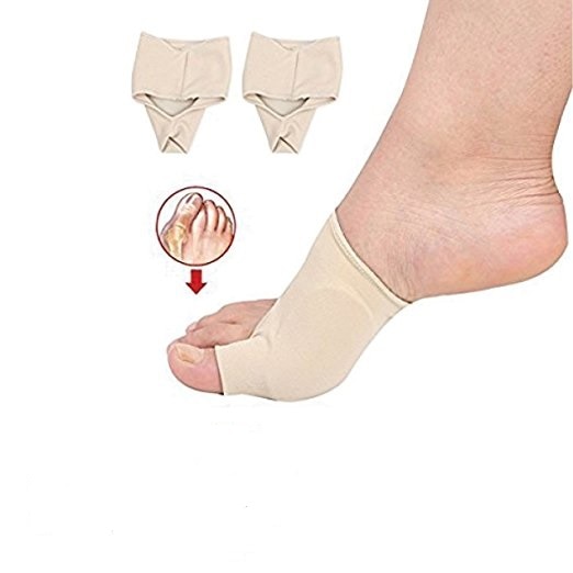 Aptoco 2 Stck Ballen Korrektor Gel Pad strecken Nylon Hallux Valgus Schutz Schutz Zehe Separator Orthopädische Liefert