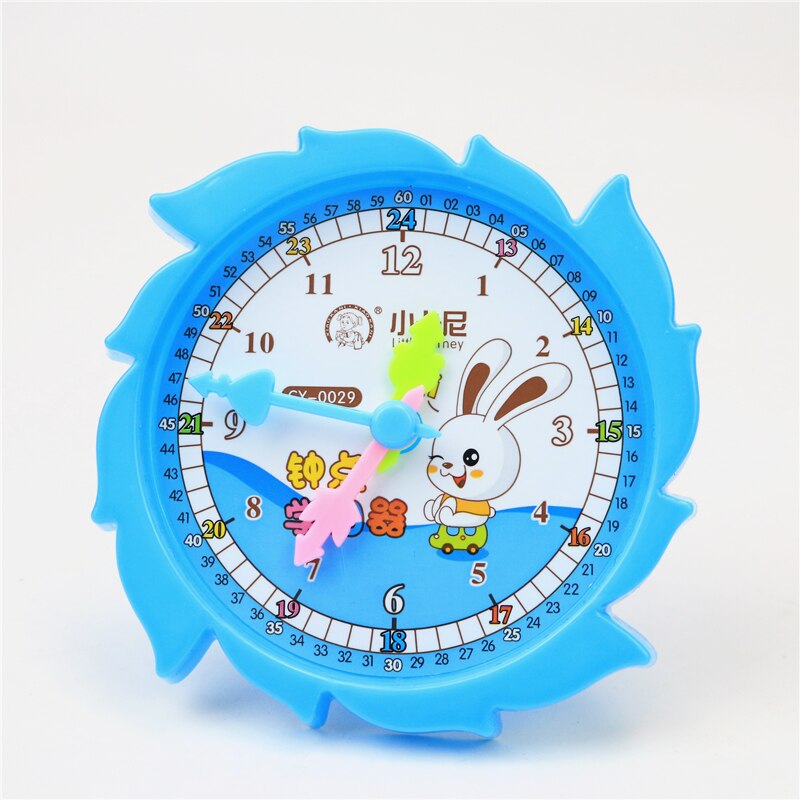 Children learning clock Mathematics Early Childhood Teaching Tools: Blue
