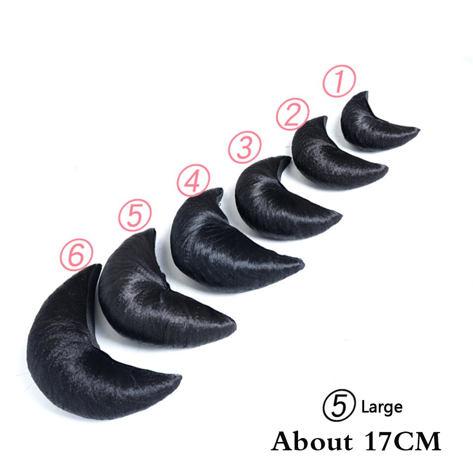 WTB nero Dei Capelli Chignon Sintetico Veloce Panino Coque Cabelo parrucchino Capelli panino pad nero corno di Bue PARRUCCA: #8