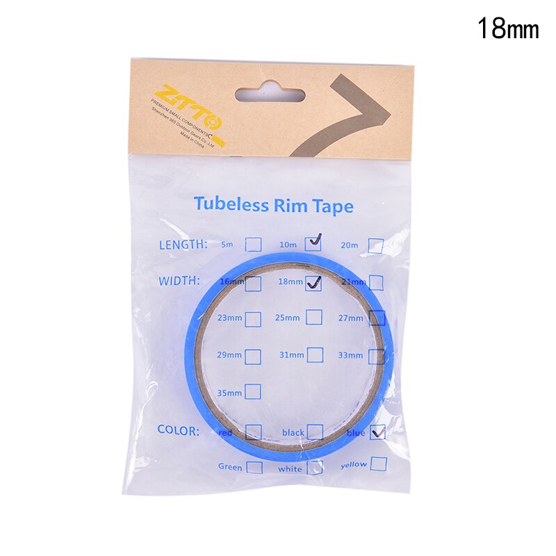 1Pc Nopp Speciale Lijm Fiets Tubeless Velg Tapes 10M Racefiets Velg Tape Strips Mountainbike Wiel Breedte 16-35Mm