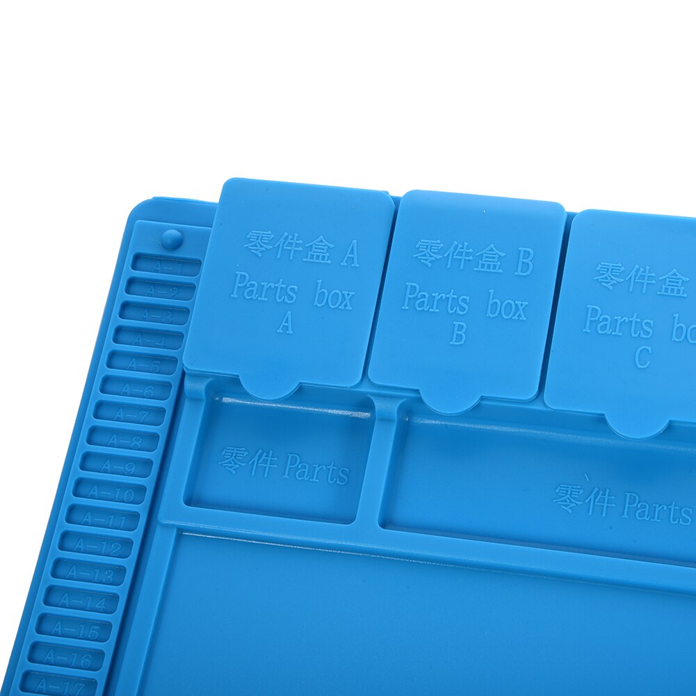 S-160 45x30cm Heat Insulation Silicone Pad Desk Mat Maintenance Platform For BGA Soldering Repair Station With Magnetic Section