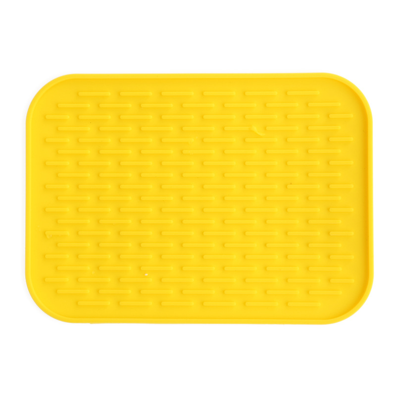 Tapete de silicone resistente ao calor, esteira retangular antiderrapante, suporte de panela, esteira para cozinha, acessórios para cozinha, 1 peça: 3