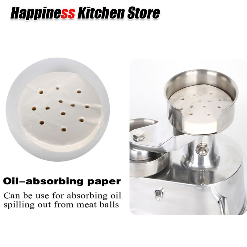 Kitchen Use Hamburger Press Machine 400pcs Oil Absorbing Paper 100mm/130mm Suitable for AM10/AM13 Machine