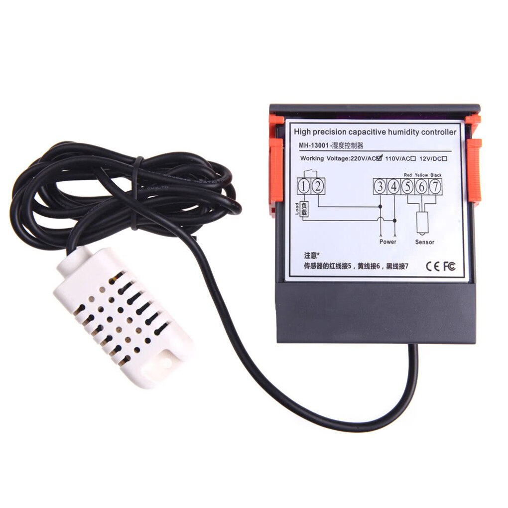 MH13001 AC220V Digital Air Humidity Controller 1%RH - 99%RH Hygrostat Humidistat Humidification Dehumidification Tool