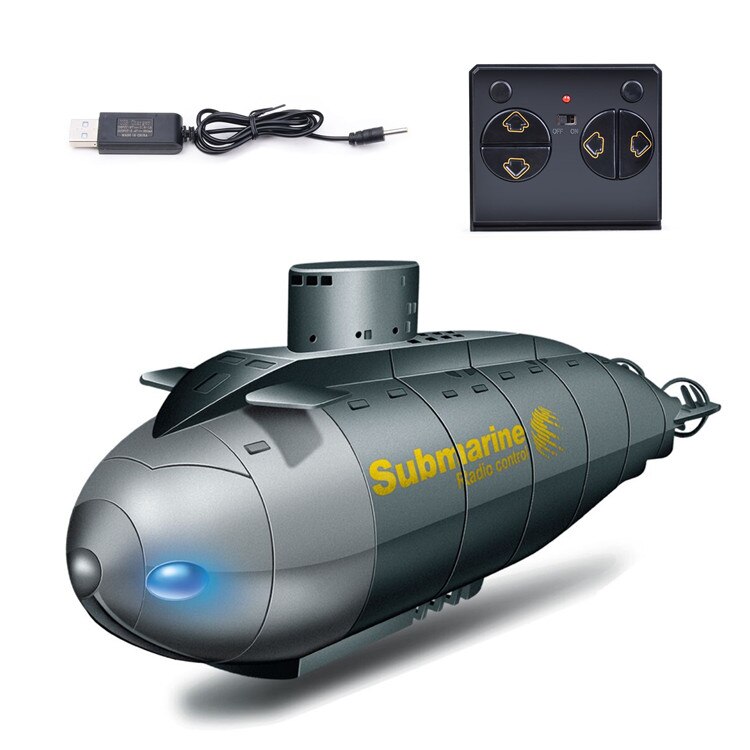 2.4G Draadloze Zes Manier Afstandsbediening Submarine Elektrische Afstandsbediening Speelgoed Model Rc Boten Speelgoed Voor Jongens: Black