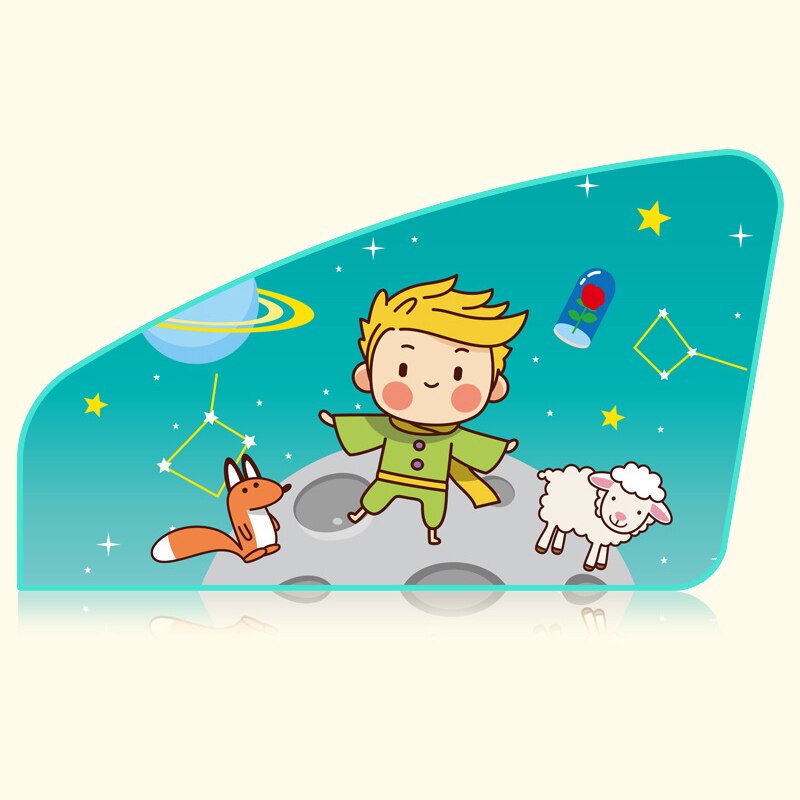 Samochód Cartoon Cute Spaceman magnes boczne osłony przeciwsłoneczne osłona przeciwsłoneczna tylna boczna Auto okno osłona przeciwsłoneczna dla dzieci: B