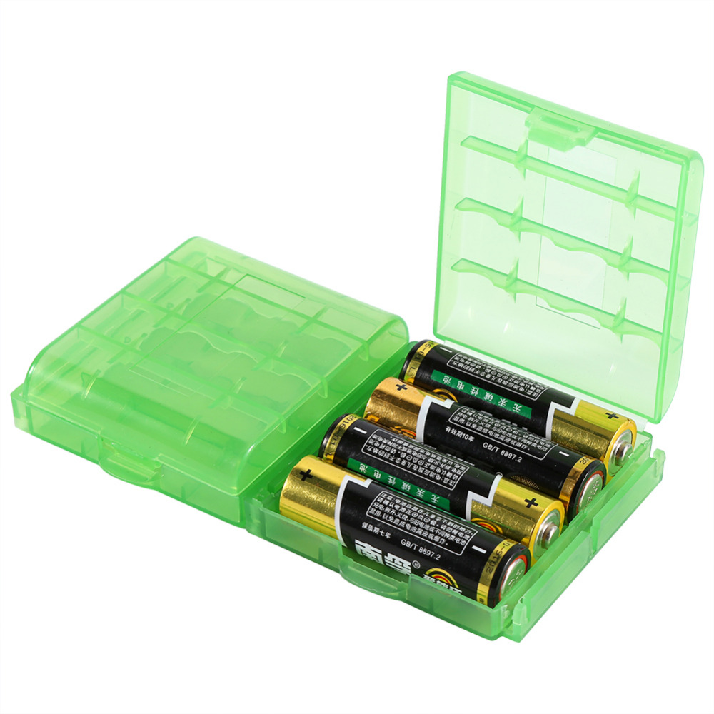 10boxes/lot Plastic Battery Holder Box Organizer Container For AA And AAA Battery Storage Boxes Case Cover For AA & AAA Battery