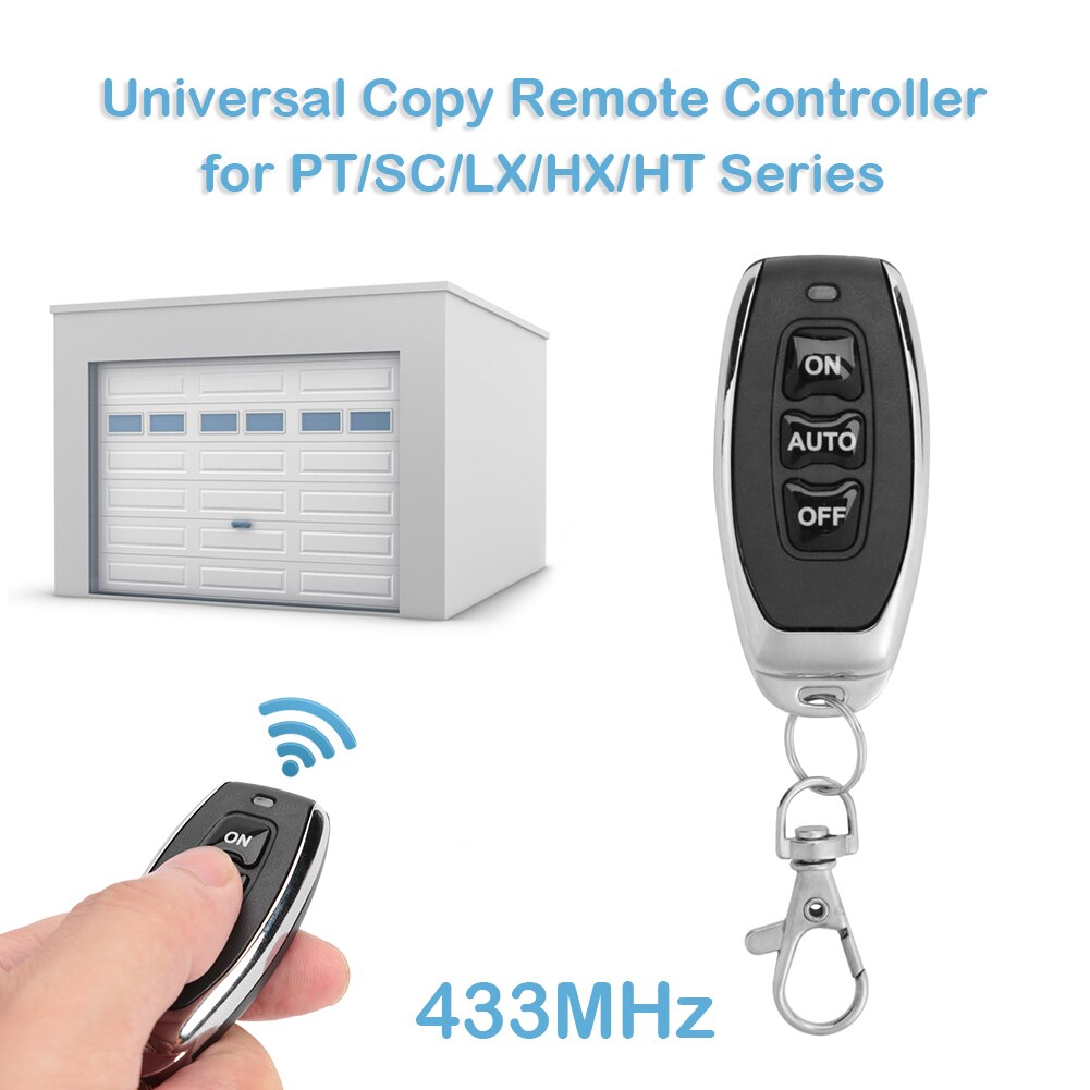 Universal Replacement Remote Control AK-KBJ027-3 433MHz 3-Button Wireless Cloning Garage Door Infrared Induction Duplicator