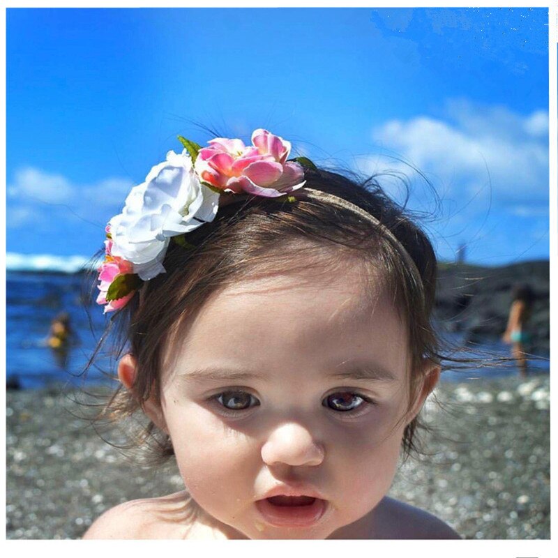 3 teile/satz Mix Stil Simulierte-perle Band Spitze Blume Stirnband Baby Mädchen Stirnbänder Elastische Haarband Kinder Haar Zubehör