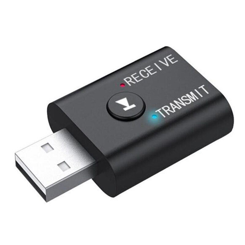 2- i -1 usb bluetooth o sender modtager adapter hifi trådløs o adapter med 3.5mm aux kabel til tv pc bil: Default Title